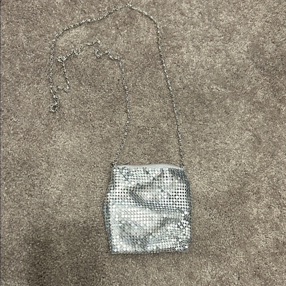 Silver Chainmail Crossbody purse